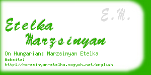 etelka marzsinyan business card